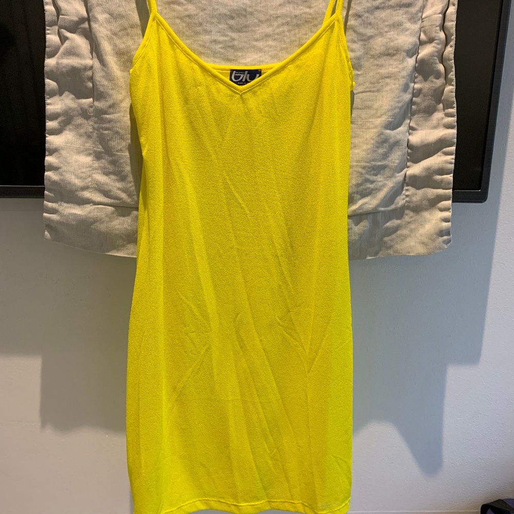 Blu Byblos Yellow Sheer Dress